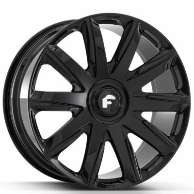 26×10″ Forgiato FLOW 004 Gloss Black Floating Cap Flow Forged Wheels (6 ...